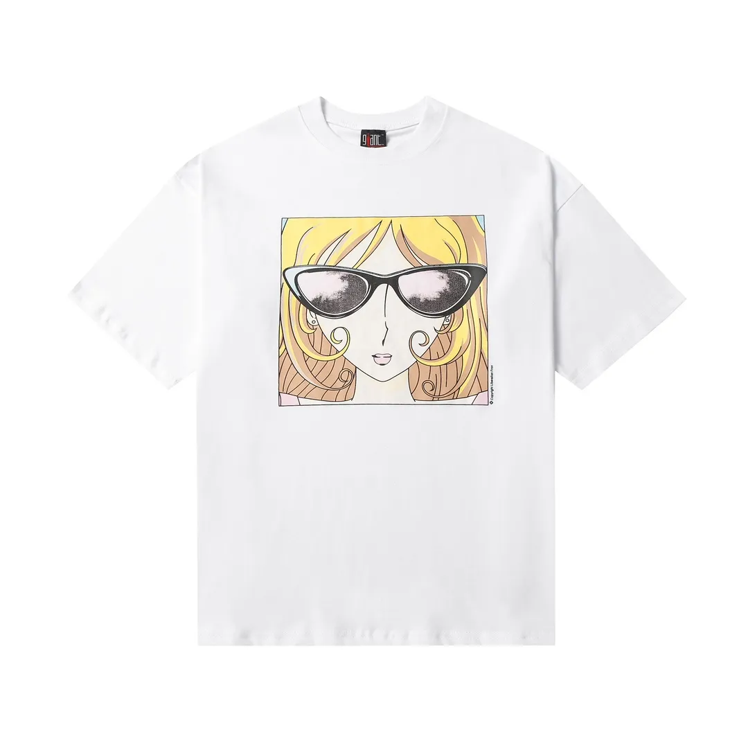 Saint Michael series trendy T craft letter drawing round neck short sleeves Style number: D3186P110 Color: white Code number: S M L XL